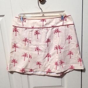 Nanette Lepore vintage palm tree skirt. Off white Size 6. Like new